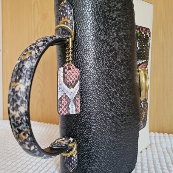 ❤️SOLD❤️ Coach Tabby Top Handle In Colorblock Snakeskin - Picture 8 of 13